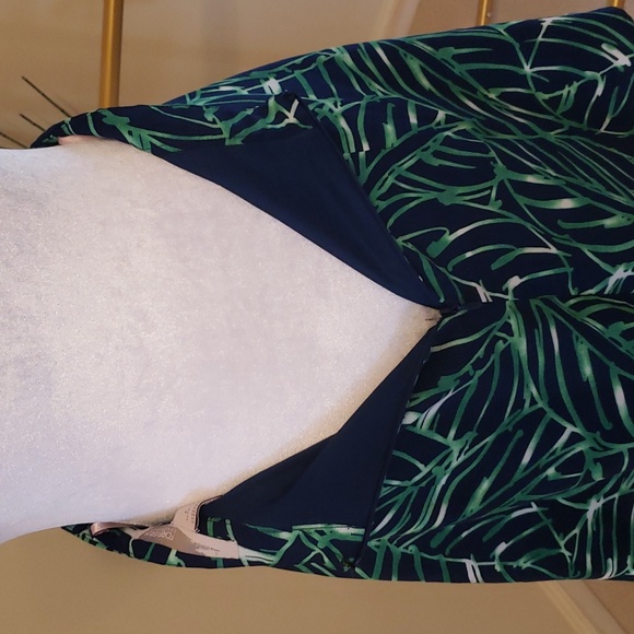 Midi Dress Forever 21 Size S Forest Leaves - Picture 5 of 7